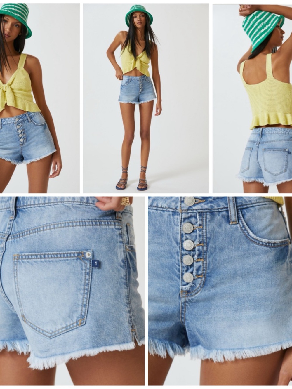 Pilcro The Low Slung Cut-Off Denim Shorts from Anthropologie